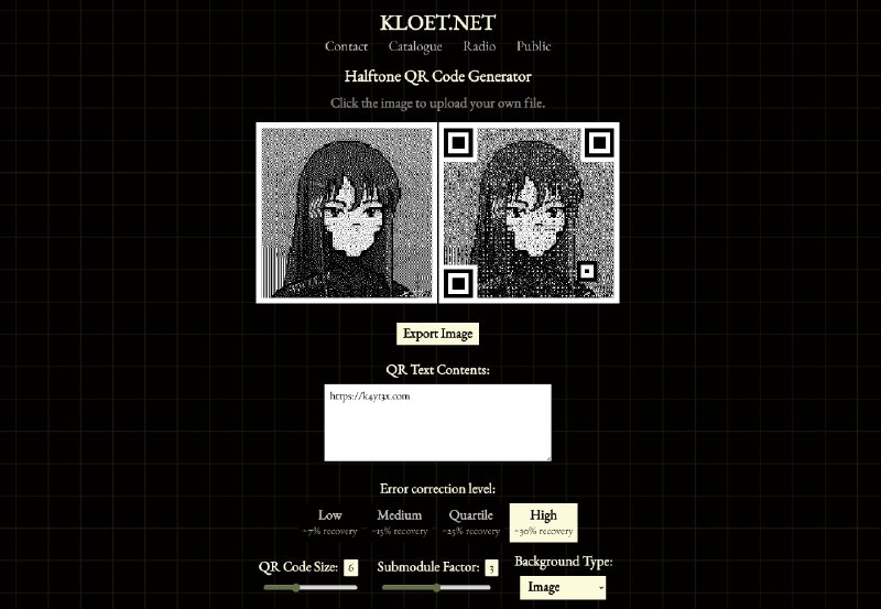分享一个 CTF 群友做的 QR 编码工具，原理是一篇 2013 年的论文，不过我确实是第一次看到这样的实现，还挺有意思的感觉这种比 QR 中间放一张图片的好看多了