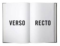 verso and recto书籍的左页和右页比如上面的frontispiece就是在verso上