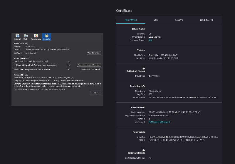 刚发现 Let's Encrypt 现在支持签发 IP TLS 证书了！七月的时候 Let's Encrypt 发了个 blog 宣布 IP 证书进 staging 环境，刚发现十二月底的时候进 prod 了