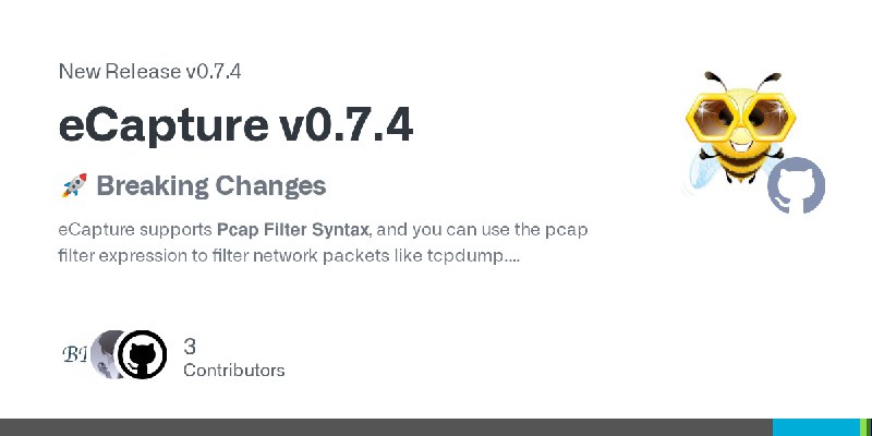 Release eCapture v0.7.4 · gojue/ecapture