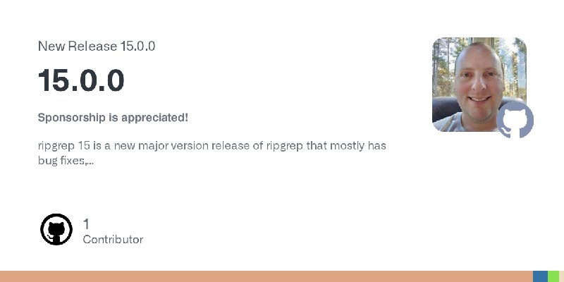 Release 15.0.0 · BurntSushi/ripgrep