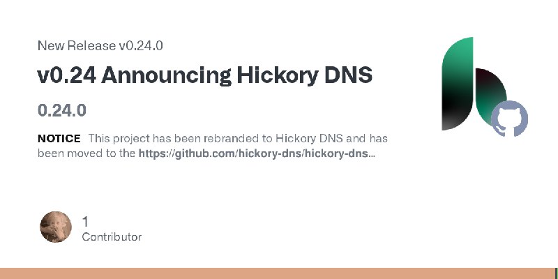 Release v0.24 Announcing Hickory DNS · hickory-dns/hickory-dns