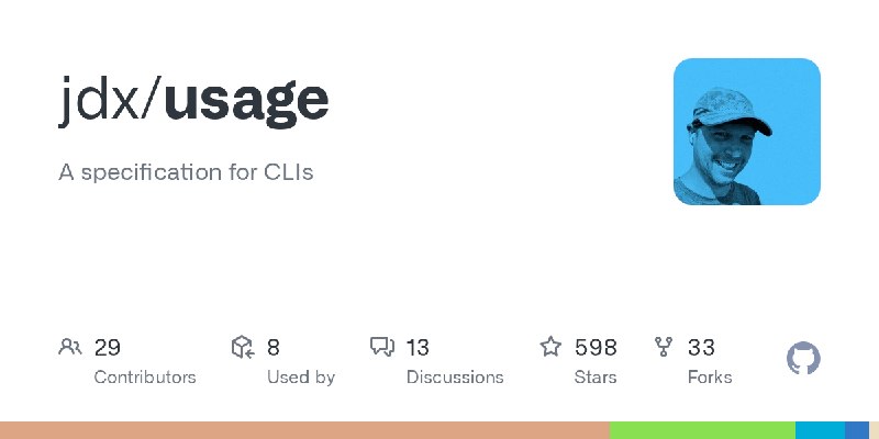GitHub - jdx/usage: A specification for CLIs
