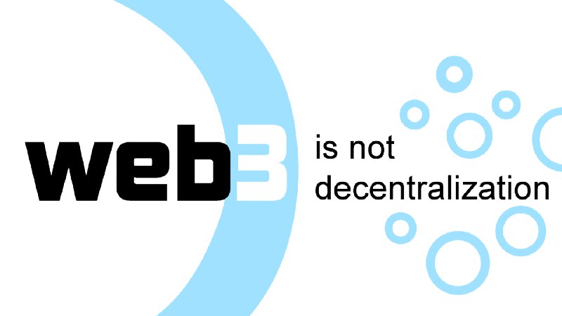 [译] 不，Web3 不是去中心化 | Sukka's Blog