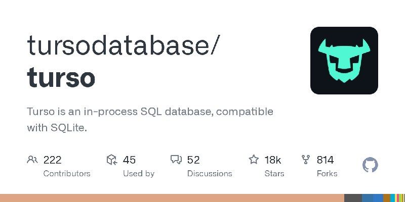 GitHub - tursodatabase/turso: Turso is an in-process SQL database, compatible with SQLite.