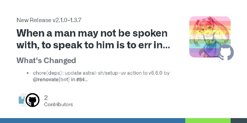 Release When a man may not be spoken with, to speak to him is to err in reference to our words. · IceCodeNew/anata-no-minato