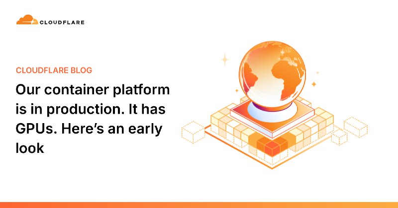 Our container platform is in production. It has GPUs. Here’s an early look
