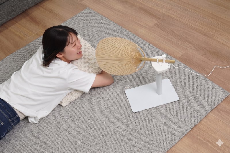 サンコー、USBで動く電動うちわ。お値段9,980円