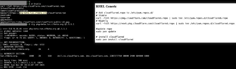 Cloudflare 也是够草台的，请求 stable 源返回 next 源地址，而且域名用它们自己的公共 DNS 都没法解析😅