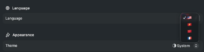 First off, huge respect to the incredible work of team behind Quotio. Hope the following feedback doesn’t come across as hurtful.IMO, icons should only be used when they actually help users. Using country flags to represent languages is risky and often misleading.Many Malaysians speak Chinese, and it’s also an official language in Singapore. Forcing Chinese speakers to pick a country flag they don’t identify with feels discourteous.Countries ≠ languages. An American may speak Spanish, Chinese, or any languages besides English. Relying solely on flags for language selection just adds confusion.