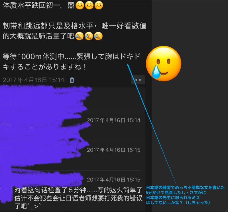 #独学でここまで成長したから一緒に頑張ろう 2017   ▷▶︎▷   2023（N1無事合格した）   ▷▶︎▷   2024（レンタカーが壁に擦れてて、通訳として警察に40分も事情聴取された）#独学でここまで成長したから一緒に頑張ろう 2017   ▷▶︎▷   2023（N1無事合格した）   ▷▶︎▷   2024（レンタカーが壁に擦れてて、通訳として警察に40分も事情聴取された）