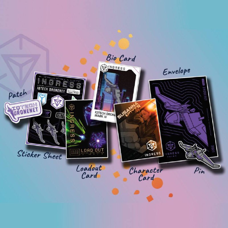 遥控机MK3周边包预购开始新的Ingress官方周边：遥控机MK3周边包的预购已经开始，内容如下：- 遥控机MK3卡片（含新的游戏成就章兑换码）- 遥控机MK3信封- 遥控机MK3布贴- 遥控机MK3金属章- 贴纸- Susanna Moyer 2016卡片（含兑换码）- VR道具卡根据商店信息，每包售价25美金，买够两包即享受全球免费送货