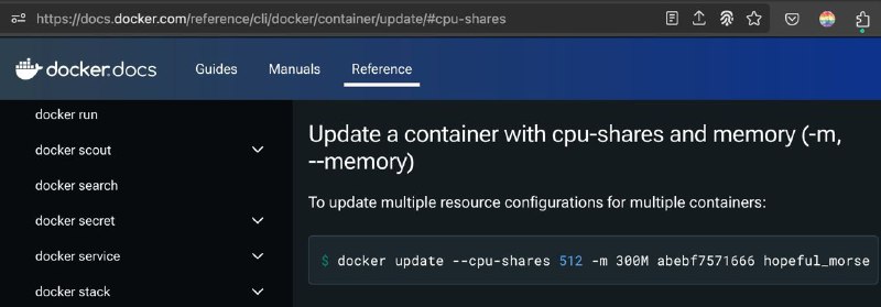 docker 官方文档应该不至于给了不能用的示例……吧？那就是 docker engine 有些值得深挖的底层行为了docker stats 看到它给容器设置了默认的 mem limit