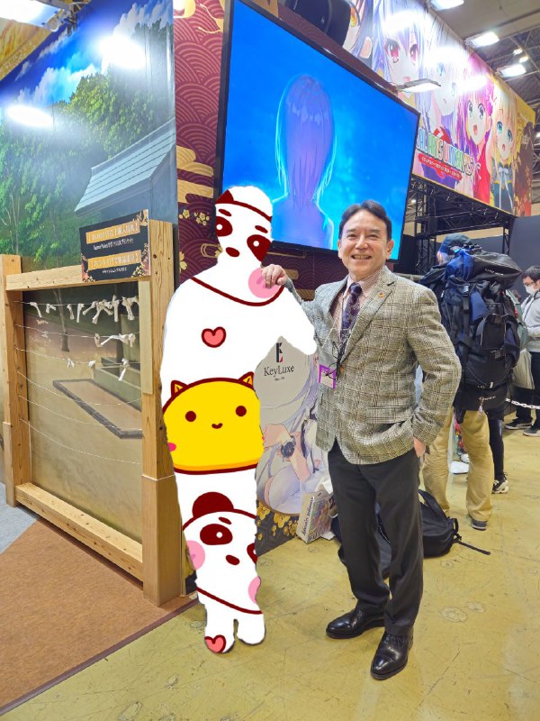 とっても幸運なことに、昨日馬場社長と合うことができた、それになんと一緒に写真までをしたこれで死んでも別にいい…没想到昨天在 CM103 现场居然见到了马场社长，Key 厨追星大成功这下死而无憾了🥹とっても幸運なことに、昨日馬場社長と合うことができた、それになんと一緒に写真までをしたこれで死んでも別にいい…没想到昨天在 CM103 现场居然见到了马场社长，Key 厨追星大成功这下死而无憾了🥹