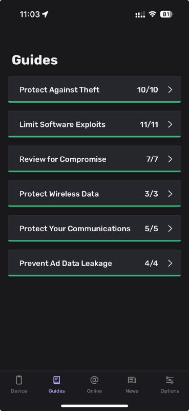 照着 checklist 按需调整了一遍所有设置，然后跑了一次威胁扫描一美元确实买不了上当