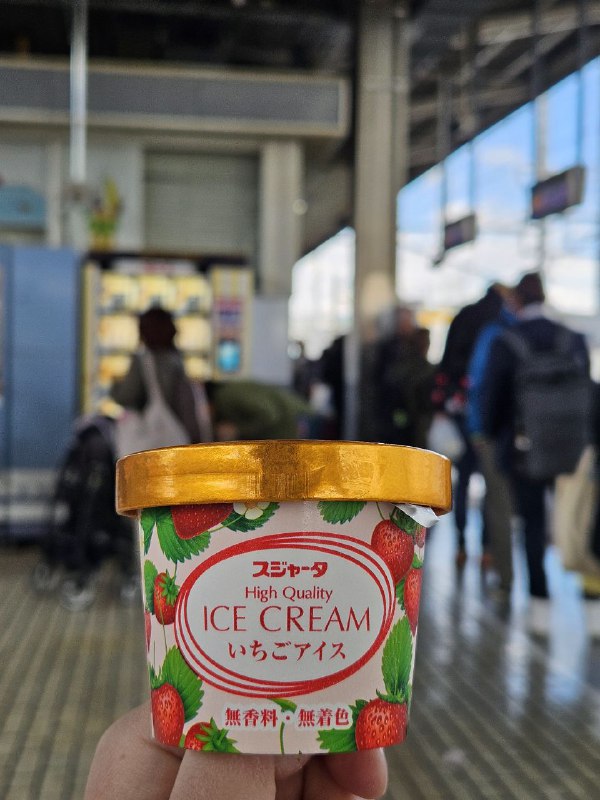 寒い風に震えながらｼﾝｶﾝｾﾝｽｺﾞｲｶﾀｲｱｲｽを食べった自販機で売ってるやつはやっぱりあれほど固くないし、胃袋も日本製ではあるまいし、あんま楽しんでもらえない