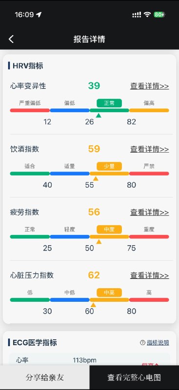 可以测 30s/1min/3min/5min3 min 及以上的测量周期会提供 HRV 指标和分析结果可以测 30s/1min/3min/5min3 min 及以上的测量周期会提供 HRV 指标和分析结果