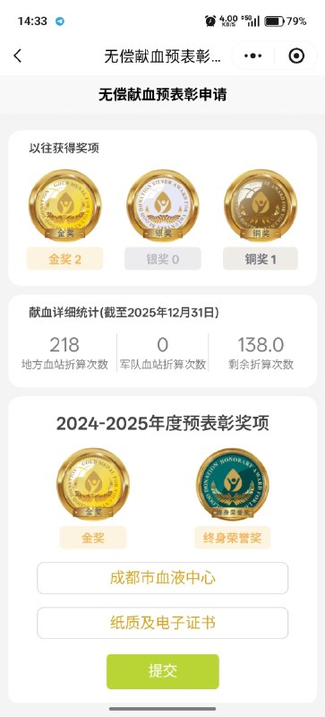 终身荣誉奖 get