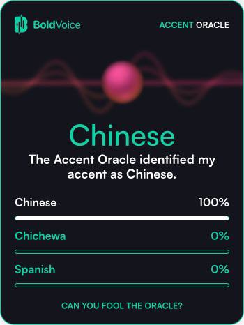 这个网站厉害，一下子就猜到了我的口音，怎么装都不行……